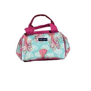 Simply Southern blue & pink Jellyfish Design Insulated Lunch tote